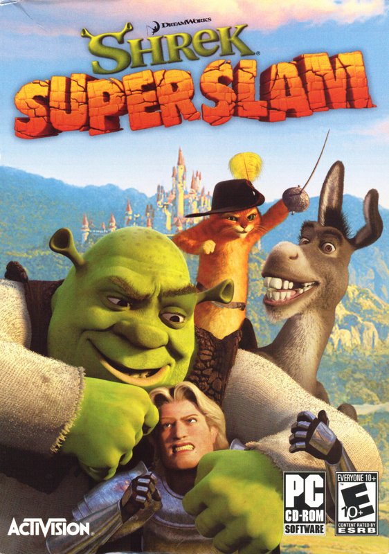 Shrek Superslam box art for Playstation 2